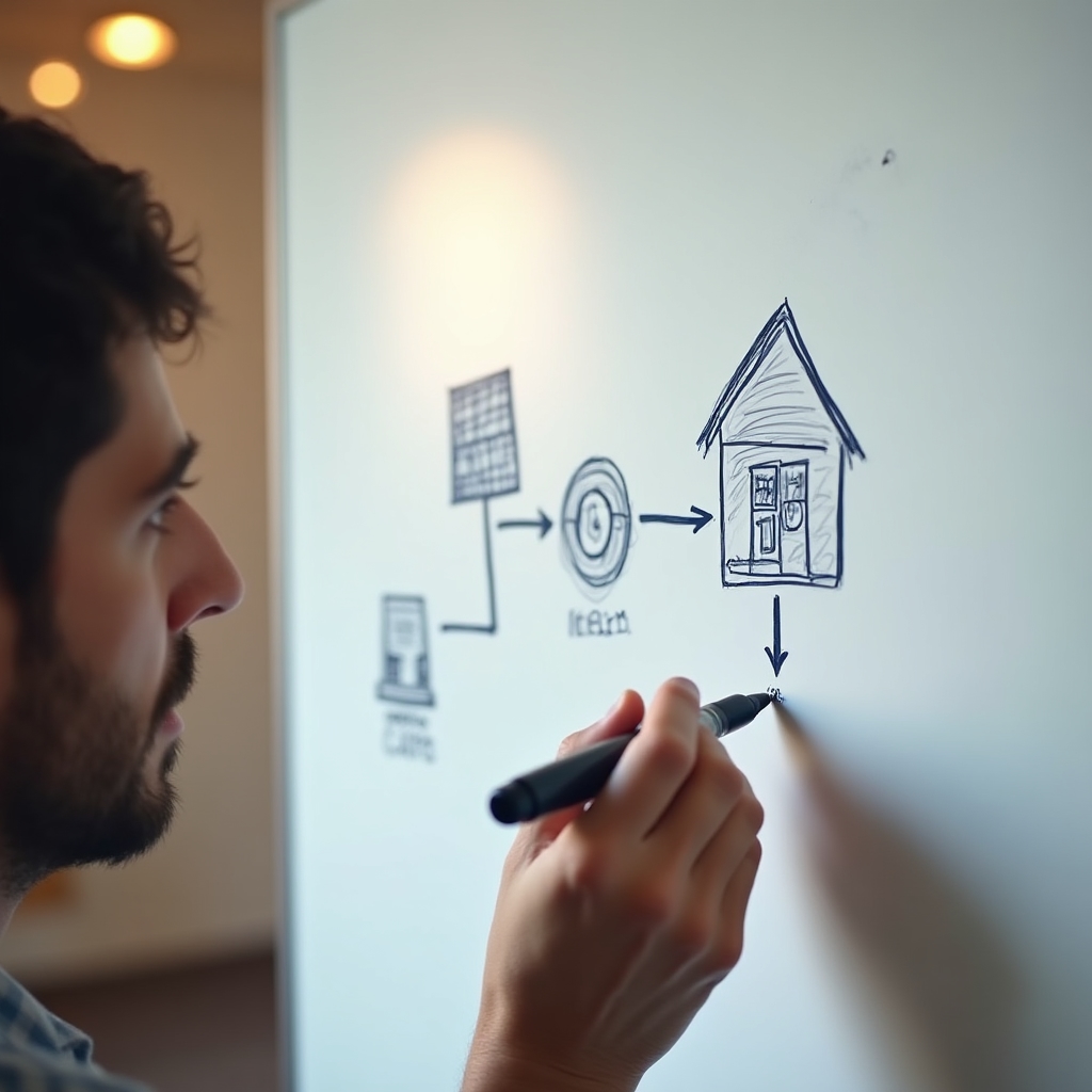 Miniatura de video sobre cómo funciona un sistema fotovoltaico conectado a la red